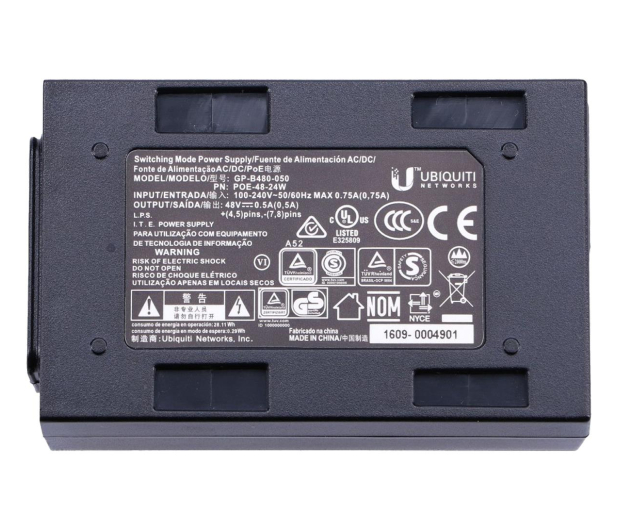 UBIQUITI Zasilacz POE 48V 24W 0,5A POE-48-24W - 154952 - zdjęcie 4